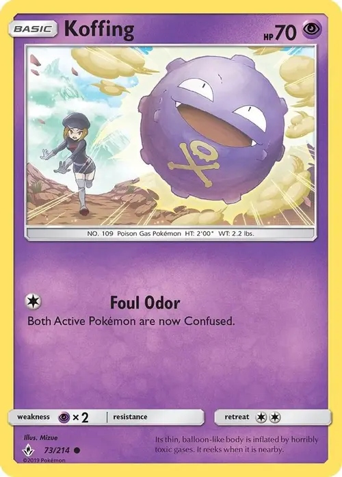 Koffing card art