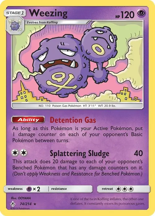 Weezing card art