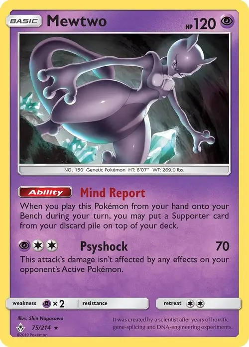 Mewtwo card art