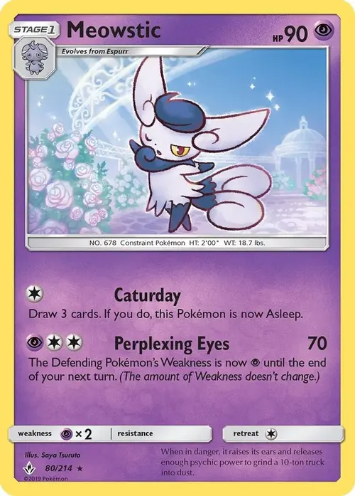 Meowstic card art