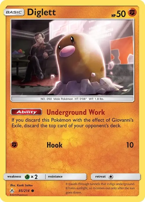 Diglett card art