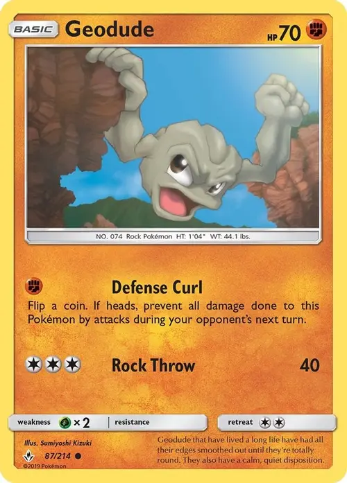 Geodude card art