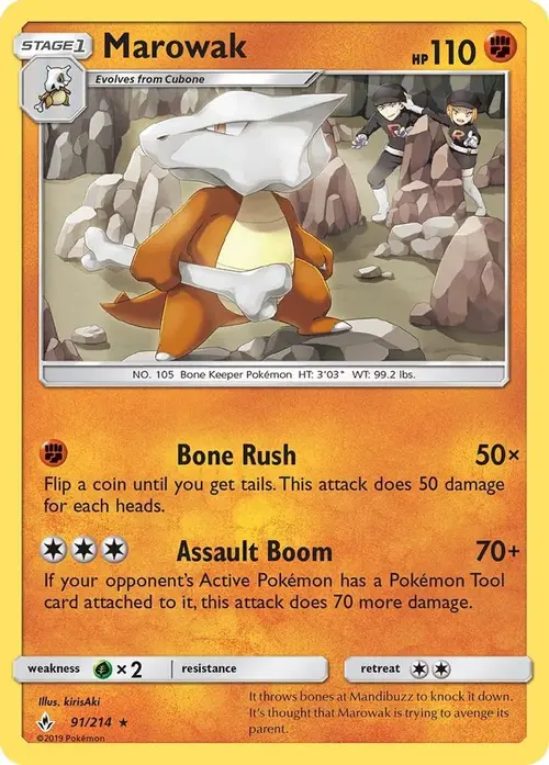 Marowak card art