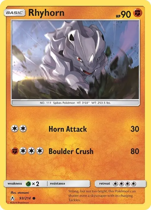 Rhyhorn (93) card art
