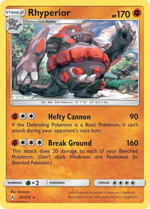 Rhyperior card art