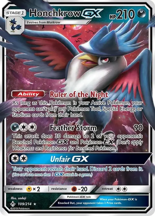 Honchkrow GX card art
