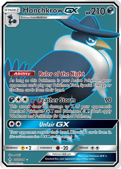 Honchkrow GX (Full Art) card art