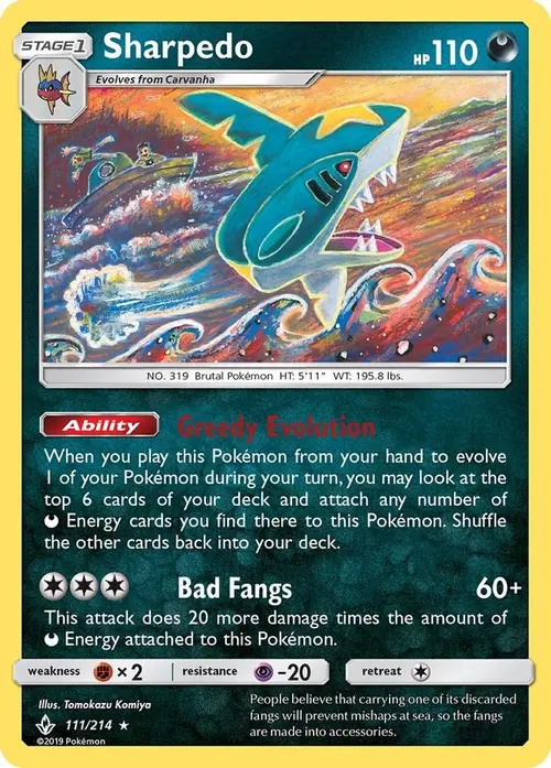 Sharpedo card art