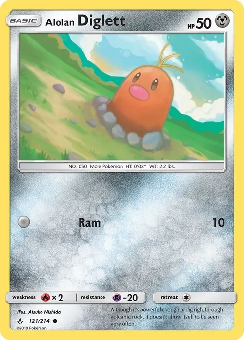 Alolan Diglett card art