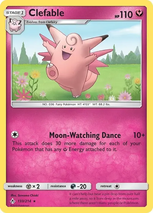 Clefable card art