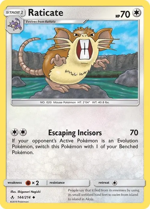 Raticate card art