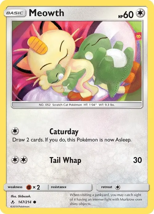 Meowth card art