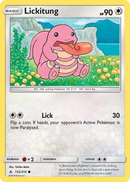 Lickitung card art