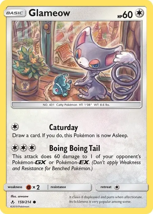 Glameow card art
