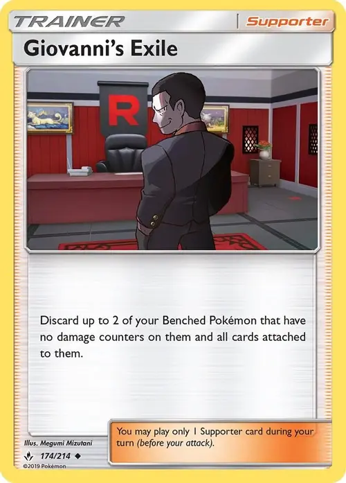 Giovanni's Exile card art