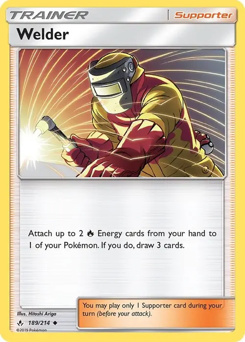 Welder card art