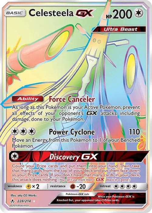 Celesteela GX (Secret) card art