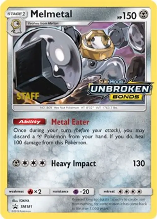 Melmetal - SM181 (Prerelease) [Staff] card art