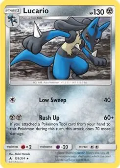 Lucario (SM Unbroken Bonds) card art