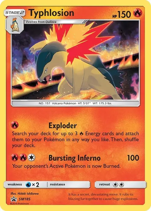 Typhlosion - SM185 card art