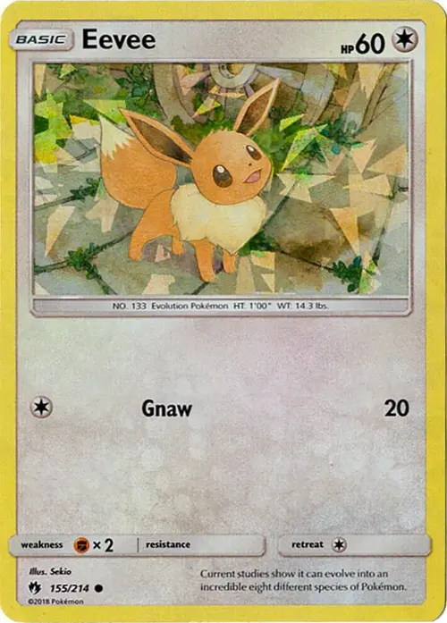 Eevee (Let's Play, Eevee!) (Cracked Ice Holo) card art