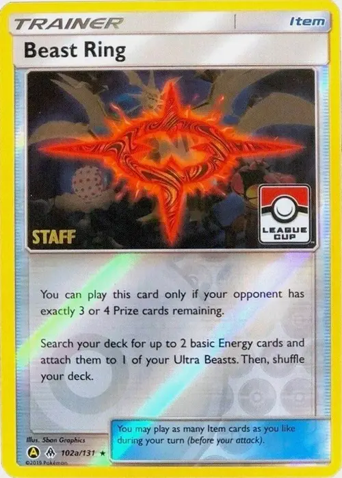 Beast Ring - 102a/131 (League Cup) [Staff] card art