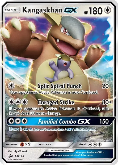 Kangaskhan GX - SM188 card art