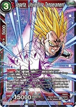Vegeta, Unyielding Temperament (Power Booster: World Martial Arts Tournament) card art