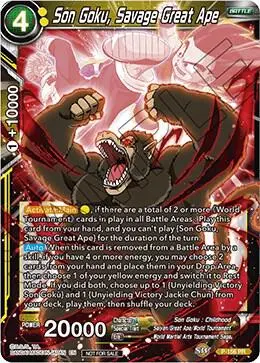 Son Goku, Savage Great Ape (Power Booster) card art
