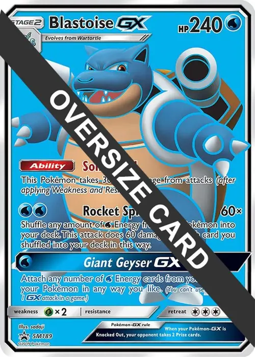 Blastoise GX - SM189 (Black Star Promos) card art