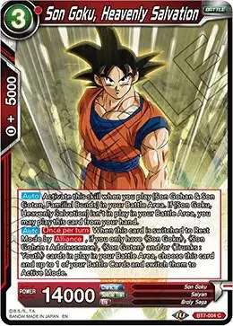 Son Goku, Heavenly Salvation card art