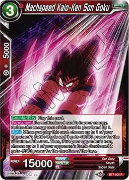 Machspeed Kaio-Ken Son Goku card art