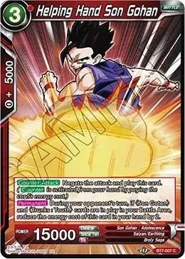 Helping Hand Son Gohan card art