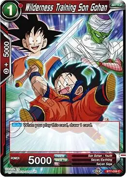 Wilderness Training Son Gohan card art