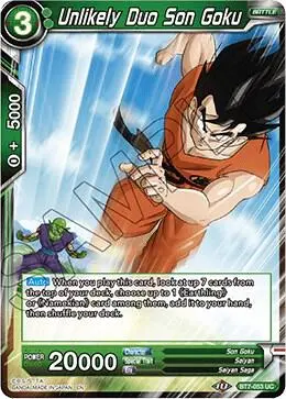 Unlikely Duo Son Goku card art