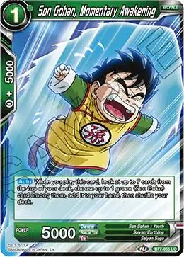 Son Gohan, Momentary Awakening card art