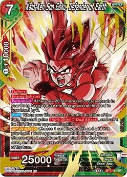 Kaio-Ken Son Goku, Defender of Earth card art