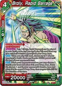 Broly, Rapid Barrage card art