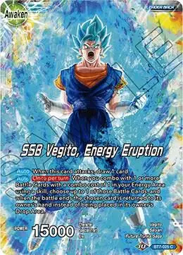 Son Goku & Vegeta // SSB Vegito, Energy Eruption card art