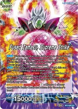 Goku Black & Zamasu // Fused Zamasu, Supreme Strike card art