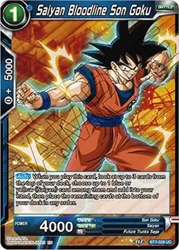 Saiyan Bloodline Son Goku card art