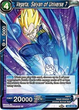 Vegeta, Saiyan of Universe 7 card art