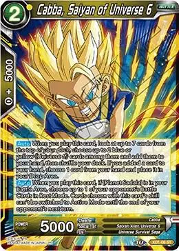 Cabba, Saiyan of Universe 6 card art