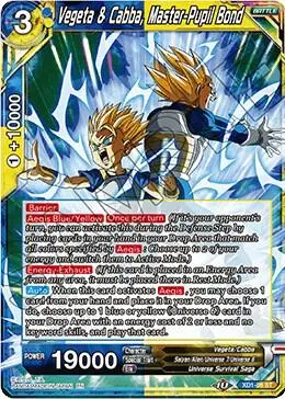 Vegeta & Cabba, Master-Pupil Bond card art
