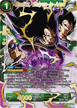 Raditz, Saiyan-In-Arms (SPR) card art