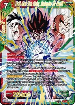 Kaio-Ken Son Goku, Defender of Earth (SPR) card art