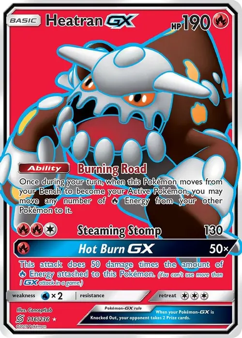 Heatran GX (Full Art) card art