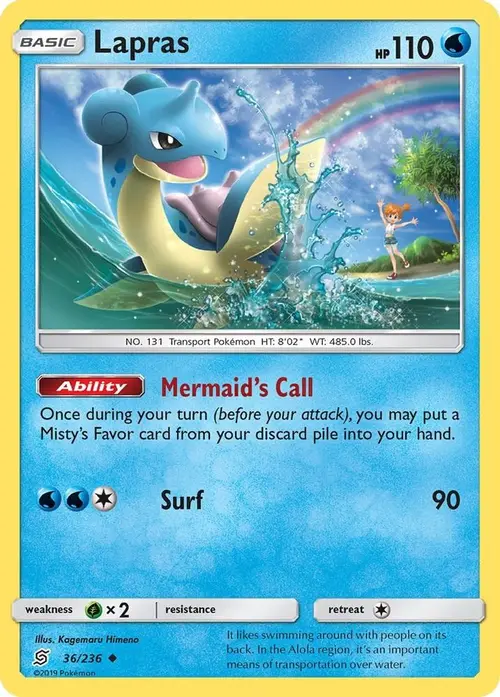 Lapras card art