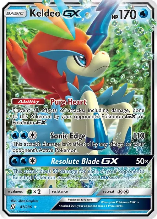 Keldeo GX card art