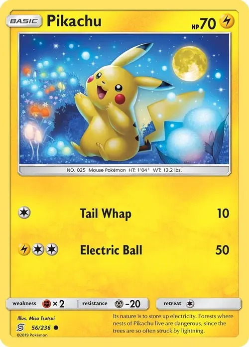 Pikachu (56) card art
